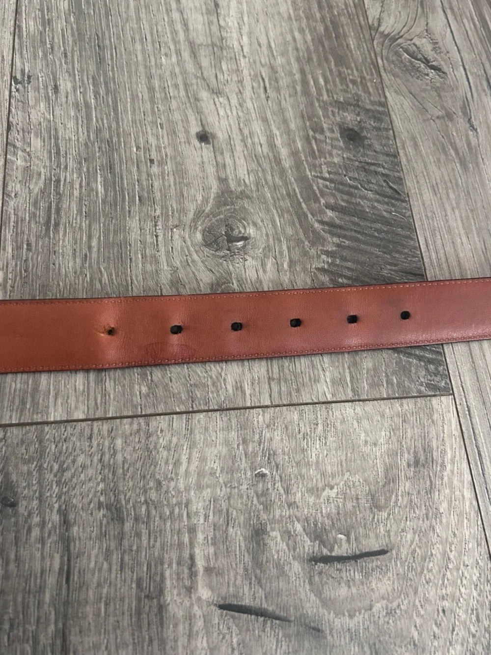 Polo Ralph Lauren Black Croc Embossed Leather Dress Belt Size 42